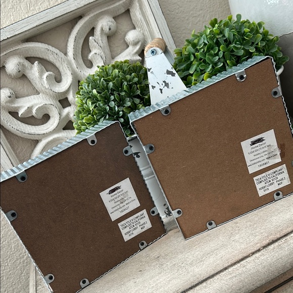 Rustic Farmhouse Cottage Shabby Chic tabletop/Wall Art Set with wood and metal - Picture 7 of 16